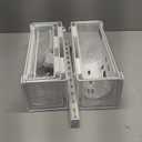 Over The Door Organizer, Metal Door Organizer Hanging with 5 Adjustable Baskets and Coat Hook, Behind The Door Storage for Bedroom Closet Bathroom Pantry Cabinet Kitchen, White