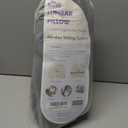 C CUSHION LAB Extra Dense Lumbar Pillow - Patented Ergonomic Multi-Region Firm Back Support for Lower Back Pain Relief - Lumbar Support Cushion with Strap for Office Chair, Car, Sofa, Plane - Black