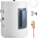 Electric Water Heater 10 Gallon, 1.6Kw instant Water Heater with Instant Hot Water, LED Display, Knob Control, IPX4 Waterproof, Side Connections - Compact for Bathroom, Kitchen, RV, Apartment