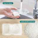 20Pcs Reusable Snack Containers with Lids,2 Compartment Condiment Container, Snack Box Container Portion Control, Snack Pack Containers for Refrigeration Sauce,Outdoor,Travel and Camping