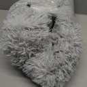 Heated Cat Beds for Indoor Cats and Small Dogs, 24'' Heated Pet Bed with Timer and Temp Adjustable, Cozy Fluffy Round Calming Pet Beds Removable Washable Cover USB Electric Warm Cat Bed- Light Gray