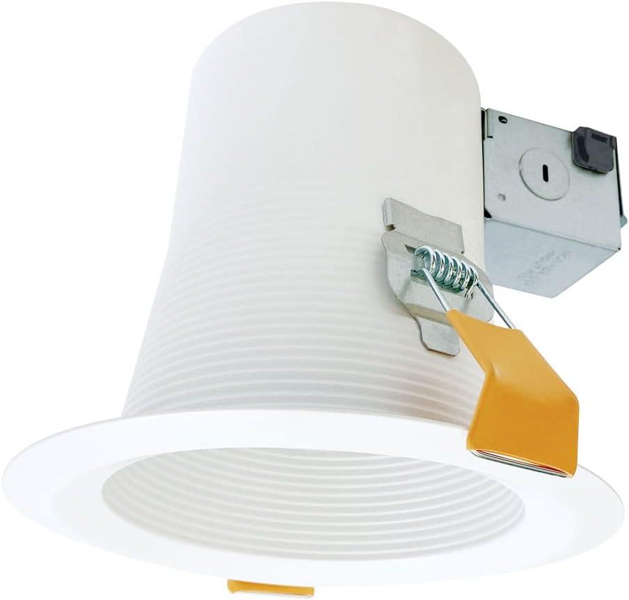 HALO CEZ6125GU24WBICAT Lamp-Based Direct Mount Recessed Light Canless EZ-Trim 6 inch White
