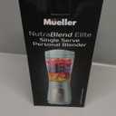 Mueller Smoothie Blender for Smoothies - Personal Blender for Shakes, Frozen Drinks, Baby Food & More, 15oz Travel Cup and Lid, Durable Stainless Steel Blades for Powerful Blending Performance