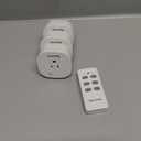 Syantek Remote Control Outlet Wireless Light Switch for Household Appliances, Expandable Remote Light Switch Kit, Up to 100 ft Range, FCC Certified, ETL Listed, White (3 Outlets + 1 Remotes)