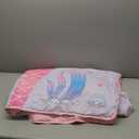 Mermaid Nap Mats for Preschool with Removable Pillow and Blanket Kids Sleeping Bag with Pillow Reinforced Stitching Machine-Washable, Soft Nap Mats for Daycare, Travel, Camping 53"x21" (Purple)