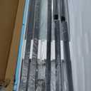 DELAVIN 36.in W x 36.in L x 75.in H Shower Enclosure, SGCC Clear Tempered Double Sliding Shower Door with Explosion-Proof Film, Corner Shower Glass Enclosure In Matte Black (Shower Base Not Included)