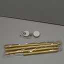 Tension Curtain Rod 30 To 63 Inch Gold Tension Rods Adjustable Spring Loaded Curtain Rods 7/8" Curtains Rods No Drilling Tension Rods For Windows Bedroom Closet Doorway Door