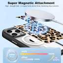 IYH for iPhone 15 Pro Max Case with 3 Interchangeable Magnetic Back Covers, Military-Grade Protection | Wireless Charging Compatible, Floral Pattern, Black