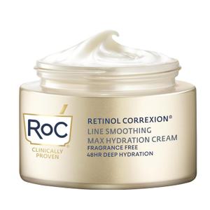 RoC Retinol Correxion Max Hydration Anti-Aging Daily Face Moisturizer with Hyaluronic Acid, Fragrance-Free, Oil Free Skin Care, 1.7 Ounces 