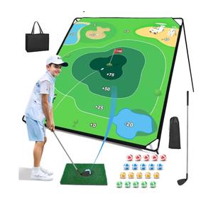 70"x70" Golf Chipping Game Practice – Portable Training Game for Indoor & Outdoor Use, Improve Short Game Accuracy for Adults, Juniors & Beginners (70"x70" Golf Chipping Game)