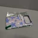 for iPhone 17 Pro Max Case for Women Girl Men Boy, Compatible with MagSafe, Shockproof Soft Silicone & Hard PC Shell Protective Case for iPhone 17 Pro Max - Light Blue Stars