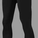 361 tights men's elastic bottoming fitness clothes for running (3X-Large, Black/White)