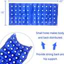 MESINURS Bedridden Air Inflatable Seat Cushion with Full Back for Wheelchair, Seat Pad for Elderly Disabled Handicap (A)