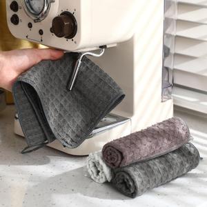 SmoothNovelty 8 Pcs Barista Cleaning Kit Including 6 Microfiber Espresso Machine Towels and 2 Coffee Cleaning Brush with Spoon for Coffee Bar Steam Wands Countertop Milk Frother Essentials