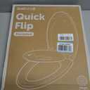 Jool Baby Quick Flip Toilet Seat with Built-in Potty & Splash Guard for Toddler Training, Slow Close (Elongated)
