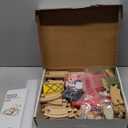 Tiny Land 55PCS Wooden Train Set - Compatible with Major Brand Tracks, Educational Toy for Toddlers & Kids Ages 3-7, Durable Wooden Railway Tracks