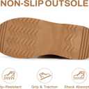 SHIBEVER Women's Snow Boots Winter: Suede Fur Lined Waterproof Anti-Slip Furry Platform Women Ankle Snow Boots (8.5)