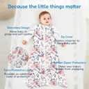 TotAha Sleep Sack 6-12-15 Months 3-Pack,Stretchy,Buttery Soft Swaddle Transition Sleeping Bag,Light Baby Wearable Blanket with 2-Way Safe Zippers for Boys and Girls, 0.5 TOG