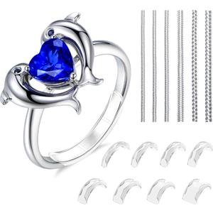 Ring Sizer Adjuster for Loose Rings,14Pack 14 Sizes Guards, Spacers & Tighteners, Fits Bands 1Up to 9mm, Reduces Size by 0.5-1.5 for Women and Men