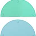 Bundle  2 Items: GASAR, Extra Large 20 x 11 Inches, Silicone Placemats for Toddlers, Kids Placemats for Dining Table, Suction Cups, Raised Edges, Non-Slip, Food Grade, Color Teal & Blue