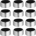 Cabilock Stainless Steel Wine Bottle Collar Drip Rings Leakproof Wine Drip Stop Device for Home Bar Party Use 12 Pieces