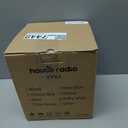 Tea Kettle Stovetop Teapot, 2.5 Quart Loud Whistle Food Grade Stainless Steel and Smooth Wood Pattern Handle, Sophisticated Look for Hiking, Picnic, for Tea, Coffee Milky White