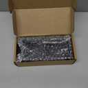 YCXNBHH Tea Bag Organizer, Wood Tea Bag Holder with 2 Slots, Wide Compartments for Tea Bags, Tea Caddy, Tea Bar Accessories, Black