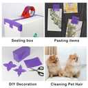 BOMEI PACK Purple Packing Tape with Dispenser, 2.4 Mil 1.88 Inch x 60 Yards, 6 Refills Rolls Color Box Tape for Moving, Shipping and Packaging