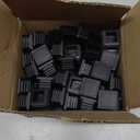 100 Pack 1 Inch Square Plastic Plug, tubing end Cap, Durable Chair Glideit fits 1" Outside Diameter Square tubing
