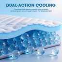 Dual Layer Cooling Memory Foam Mattress Topper Queen Size, 2 Inch Gel Mattress Topper + 1 Inch Pillow Top Mattress Pad, Soft Bed Topper with Deep Pocket 8-21 Inch