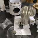 7-IN-1 Milk Frother, 20.3 OZ Milk Frother and Steamer with Temperature Control Stainless Steel Electric Milk Frother Dishwasher Safe Hot and Cold Foam for Latte Hot Chocolate Cocoa (White)