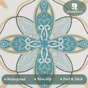 Peel and Stick Floor Tile: 20pcs11.81 * 11.81in self-Adhesive Floor Tile StickerWaterproof Vinyl Flooring for Bathroom/Kitchen/Bedroom/livingroom/Hallway(Green) (Dark Green Light Green and White)