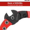 MAXPOWER Steel Cable Cutters,18-Inch Heavy Duty Wire Rope Cutter, Steel Wire Cutters Heavy Duty Industrial Strength Cable Cutter for Hard Wire Ropes, Stainless Steel Wire