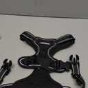 rabbitgoo Dog Harness No Pull with 2 Leash Clips, Adjustable Soft Padded, Reflective Oxford No Choke Pet Vest with Easy Control Handle for Large Dogs, Black, L