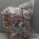 GENIMO 5x7 Area Rugs for Living Room, Machine Washable Non Slip Vintage Rugs, Low Pile Lightweight Chenille Print Rug for Bedroom, Dining Room, Home Office,Bordeaux