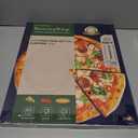 Pizza Pan - 14 Inch Nonstick Pizza Pan for Oven with Widen Handles for Cooking, Baking, and Grilling - Durable, Even Heating, Long-Lasting Kitchen Cookware (1, Grey)