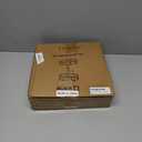 Snughome Lazy Susan Spice Rack, 2 Tier Rotating Spice Rack, Wood Lazy Susan Organizer for Cabinet, Black Kitchen Counter Shelf, 10.2" x 10.2" x 10.4"