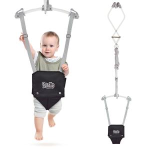 FUNLIO Baby Door Jumper for 6-24 Months (with Door Clamp), Baby Jumper Doorway with Strong Spring & Adjustable Strap, Portable Infant Baby Bouncer, Bearing 40 Lbs, CPC & CE Certified-Black FUNLIO Baby Door Jumper for 6-24 Months (with Door Clamp), Baby Jumper Doorway with Strong Spring & Adjustable Strap, Portable Infant Baby Bouncer, Bearing 40 Lbs, CPC & CE Certified-Black