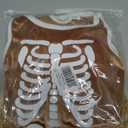 My First Halloween Dress Baby Girl Skeleton Velvet Bubble Romper Sequin Tulle Cloak Toddler Christmas Birthday Outfit (3-4T, Brown)