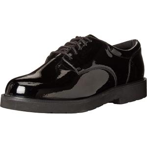Bates Men's High Gloss Duty Work Shoe (9, Black)