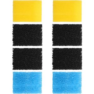 AquaMiracle Aquarium Filter Replacement Sponge, Fish Tank Filter Replacement Parts, Including 2 x Coarse Sponge, 2 x Fine Sponge & 4 x Carbonized Sponge (for Model: QF088/QF188/QF288)