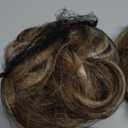 SARLA 2PCS Messy Bun Hair Pieces for Women Detachable Claw Clip Wavy Curly Synthetic Hairpieces for Updos with Tendrils Fake Scrunchies Ponytail Extension Beige Multi
