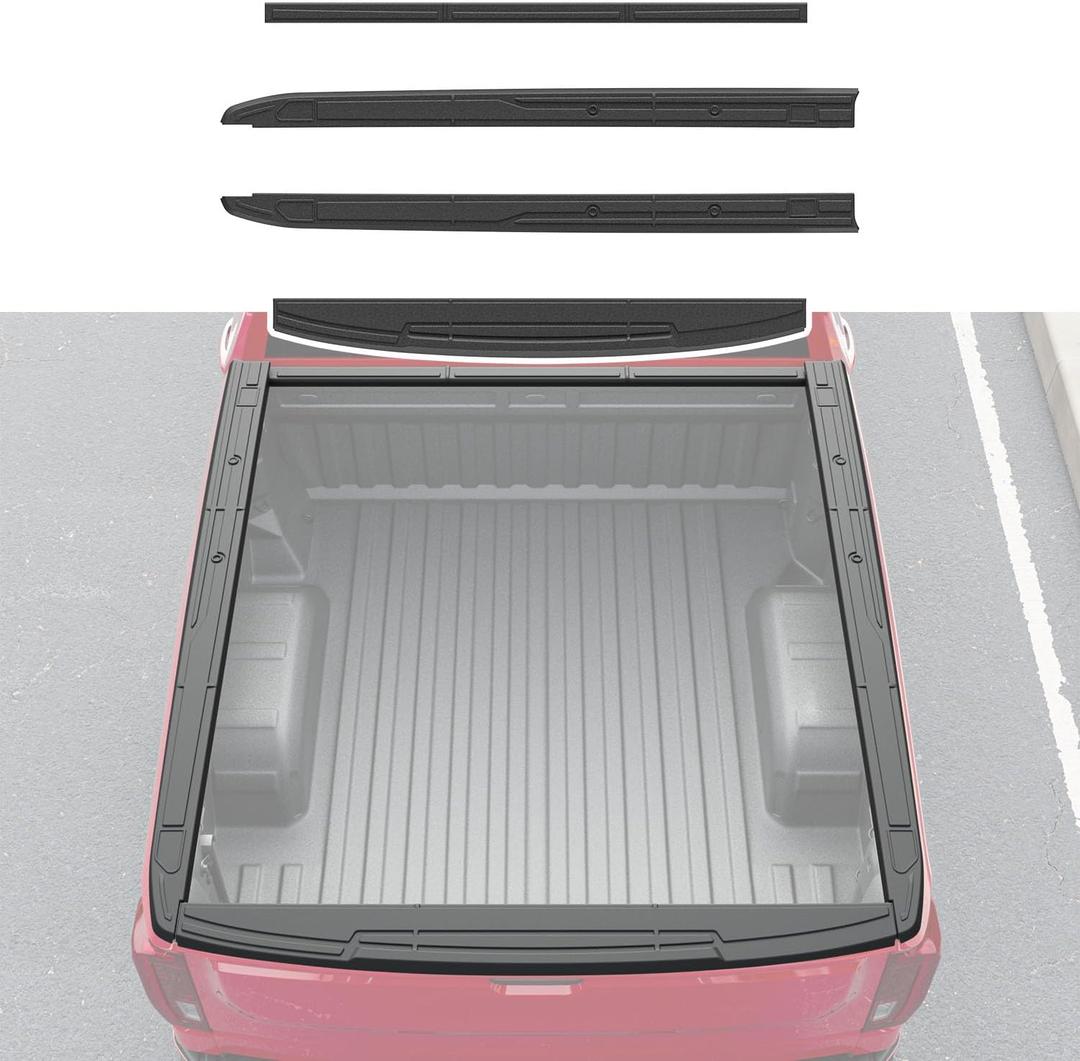 5.8FT Truck Bed Rail Cap Compatible with 2019-2026 Chevy Silverado GMC Sierra 1500 Bed Rail Covers Protector Replacement for 2019-2026 Chevy Silverado 1500 Accessories
