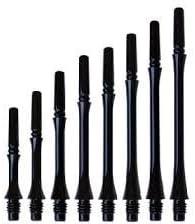 NineDartOut.us Fit Shaft Gear - Black Slim Spinning (#2 - Short (18.0mm))