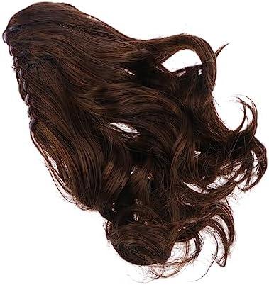 Hair Wig Jaws Clamp for Women Light Brown High Temperature Hair Extensions Natural Looking Clip Ponytails for Daily Wear and Special Occasions