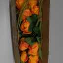 Artificial Roses 10 Pcs - Lifelike Single Stem Fake Roses with Natural Petal Texture,Fade-Resistant Silk Flowers for Wedding Decor,Home Vase Arrangements,Party Centerpieces(10, Orange)