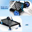 Collapsible Shopping Cart with Wheels, 200 lbs Capacity Grocery Cart