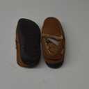 Zigzagger Men's Moccasin Slippers Memory Foam House Shoes, Indoor and Outdoor Warm Loafer Slippers (11.5, Tan)