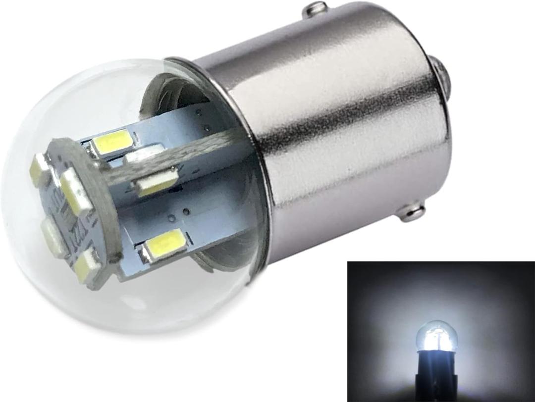 Aero-Lites #89#67#1155 Premium LED Miniature Bulb Direct Replacement | Voltage: 12V AC/DC | Bulb Base: BA15S | Replacement for #67, 69, 89, 9421777, 98, 1247, 441067-1, 97, 6