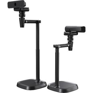 Webcam Stand Camera Mount Cellphone Stand for Webcam C925e C922x C922 C930e C930 C920 C615 Brio 4K, DSLR Camera Right Light with 1/4" Thread, 1-Pack